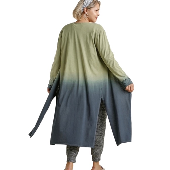 NWT Ombré Open Front Kimono Cardigan with tags size 1x - Picture 3 of 6